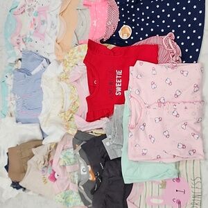 [31Pc] 6Month Baby Bundle Onsies, Shorts, Denim, Jumper, Leggings, Tops